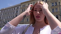 GERMAN SCOUT – REDHEAD COLLEGE TEEN WITH HUGE BOOBS TALK TO FUCK AT MODEL JOB