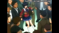 Hentai gangbang with a young girl