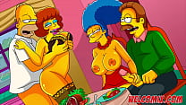 Orgy between couples! Swapping wives at dinner!