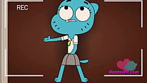 Parody Gumball Uncensored Blowjob & Facial cum