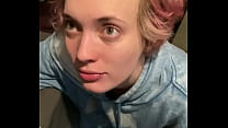 Anal cream pie for little whore