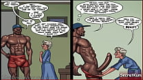 Art Class season #2 ep #1 – Sexy old woman show muscular black man that she can handle the Dick.